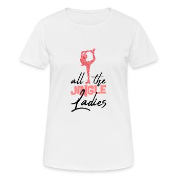 Ice skating Word game Figure skating - Women's Breathable T-Shirt - white - Front - AI Model Female 172 dark (172cm)