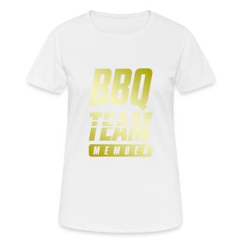 Bbq Team - Frauen T-Shirt atmungsaktiv - Weiß - Vorne - AI Model Female 172 dark (172cm)