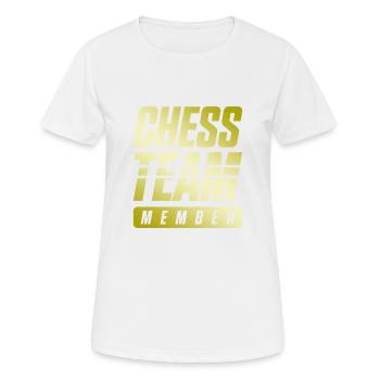 Chess Team - Women's Breathable T-Shirt - white - Front - AI Model Female 172 dark (172cm)
