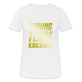 Fishing Team - Women's Breathable T-Shirt - white - Front - AI Model Female 172 dark (172cm)