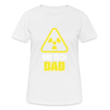 Rad Tech Dad X-Ray Rad Tech Radiologie - T-shirt respirant Femme - blanc - Devant - AI Model Female 172 dark (172cm)