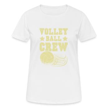 Équipe de volleyball - T-shirt respirant Femme - blanc - Devant - AI Model Female 172 dark (172cm)