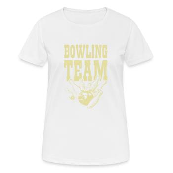 Bowling Team - Women's Breathable T-Shirt - white - Front - AI Model Female 172 dark (172cm)