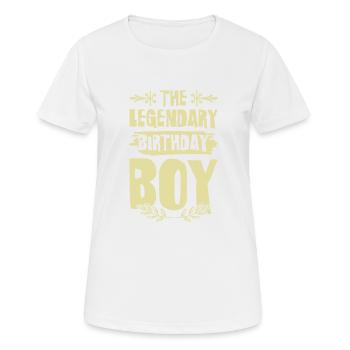 Legendary Birthday Boy - Frauen T-Shirt atmungsaktiv - Weiß - Vorne - AI Model Female 172 dark (172cm)