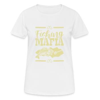 Fishing Mafia - Frauen T-Shirt atmungsaktiv - Weiß - Vorne - AI Model Female 172 dark (172cm)