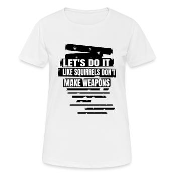 gift present present idea birthday present idea - Women's Breathable T-Shirt - white - Front - AI Model Female 172 dark (172cm)