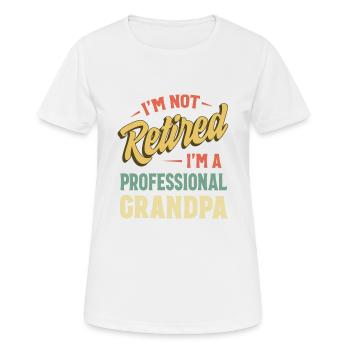 Grands-pères pour hommes Fête des pères amusante à la retraite - T-shirt respirant Femme - blanc - Devant - AI Model Female 172 dark (172cm)
