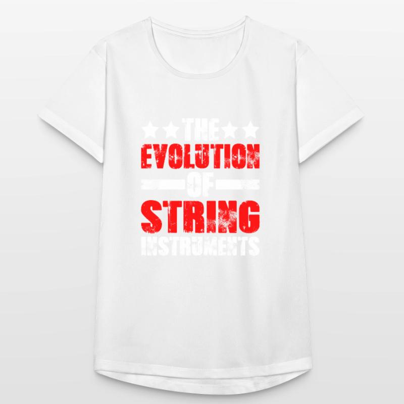 The Evolution Of String Instruments 2 Frauen T-Shirt atmungsaktiv