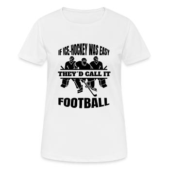 Eishockey Geschenk Wintersport Eishockeyteam - Frauen T-Shirt atmungsaktiv - Weiß - Vorne - AI Model Female 172 dark (172cm)