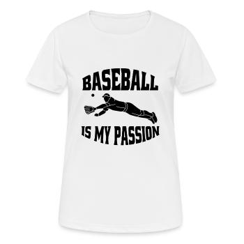 Cadeau de baseball Baseball Lovers Jeu de baseball - T-shirt respirant Femme - blanc - Devant - AI Model Female 172 dark (172cm)