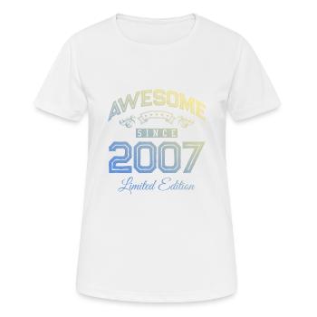 2007 awesome since - Women's Breathable T-Shirt - white - Front - AI Model Female 172 dark (172cm)