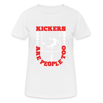 Kickers Are People Too 27 - Women's Breathable T-Shirt - white - Front - AI Model Female 172 dark (172cm)