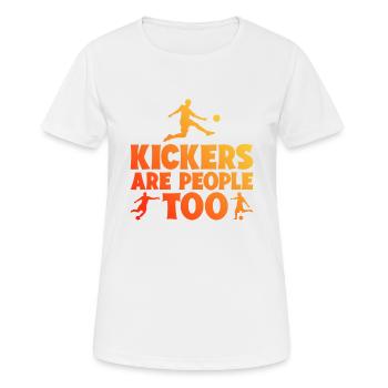 Kickers Are People Too 28 - Women's Breathable T-Shirt - white - Front - AI Model Female 172 dark (172cm)