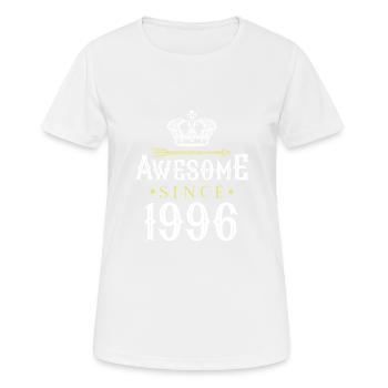 1996 awesome since - Women's Breathable T-Shirt - white - Front - AI Model Female 172 dark (172cm)