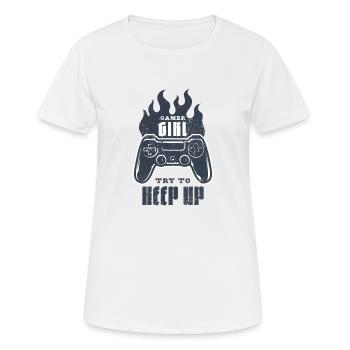 Ich brauche keine Therapie Ich brauche nur meine Videospiele - Frauen T-Shirt atmungsaktiv - Weiß - Vorne - AI Model Female 172 dark (172cm)