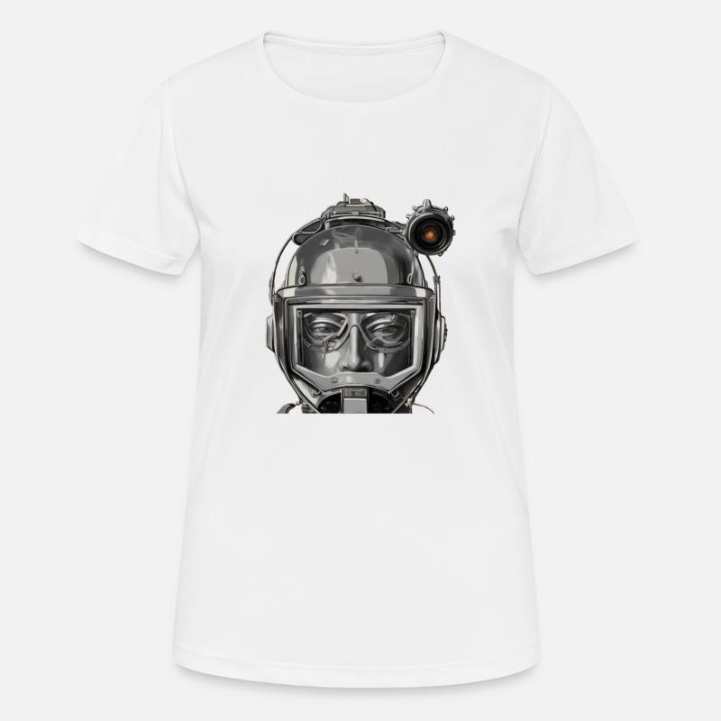 Space Helmet Astronaut - Women's Breathable T-Shirt - white