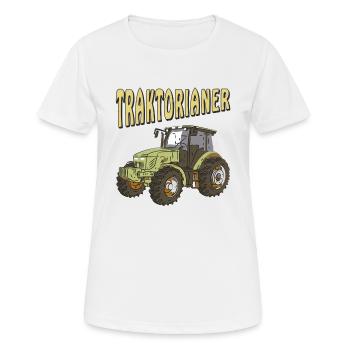 TRACTOR TRACTOR - Women's Breathable T-Shirt - white - Front - AI Model Female 172 dark (172cm)