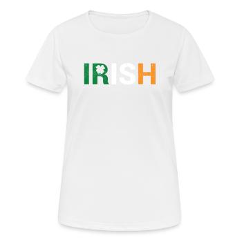 Irland Stolz Lustige Kleeblatt Leprechaun Patriot - Frauen T-Shirt atmungsaktiv - Weiß - Vorne - AI Model Female 172 dark (172cm)