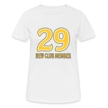 GEBURTSTAG 29 - Frauen T-Shirt atmungsaktiv - Weiß - Vorne - AI Model Female 172 dark (172cm)