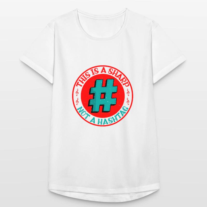This Is A Sharp, Not A Hashtag 5 Frauen T-Shirt atmungsaktiv