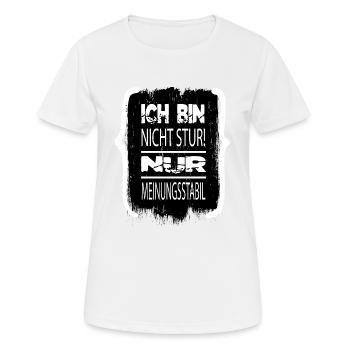 lustige narzisstische person angeber - Frauen T-Shirt atmungsaktiv - Weiß - Vorne - AI Model Female 172 dark (172cm)