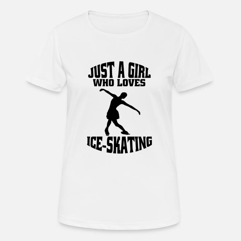 Figure skating ice skating skate figure skating - Women's Breathable T-Shirt - white