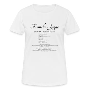 Kimchi Jjigae Rezept - Frauen T-Shirt atmungsaktiv - Weiß - Vorne - AI Model Female 172 dark (172cm)