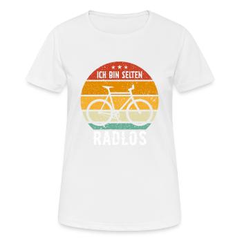 Ich Bin Selten Radlos - Frauen T-Shirt atmungsaktiv - Weiß - Vorne - AI Model Female 172 dark (172cm)