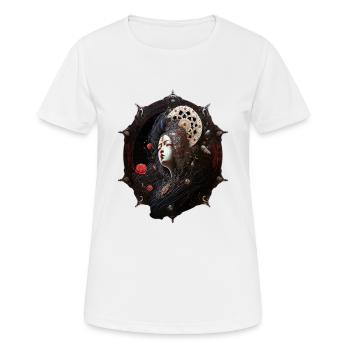 Japanese Geisha Girl Japanese Art - Women's Breathable T-Shirt - white - Front - AI Model Female 172 dark (172cm)