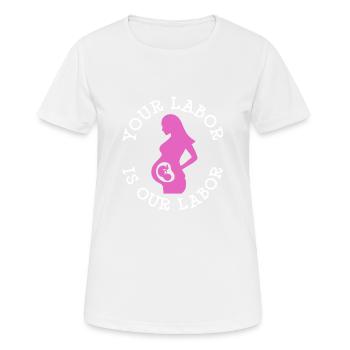 Our obstetrics midwife - Women's Breathable T-Shirt - white - Front - AI Model Female 172 dark (172cm)
