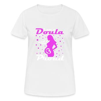 I am a doula midwife - Women's Breathable T-Shirt - white - Front - AI Model Female 172 dark (172cm)