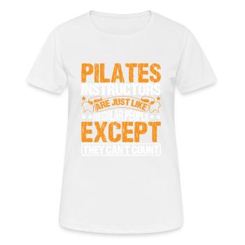 Pilates Instructors Can't Count 2 - Women's Breathable T-Shirt - white - Front - AI Model Female 172 dark (172cm)