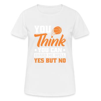 Basketball Baller Guard Alley Oop - Women's Breathable T-Shirt - white - Front - AI Model Female 172 dark (172cm)