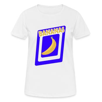 Bananes - T-shirt respirant Femme - blanc - Devant - AI Model Female 172 dark (172cm)