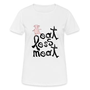 Trop de viande est malsain - T-shirt respirant Femme - blanc - Devant - AI Model Female 172 dark (172cm)