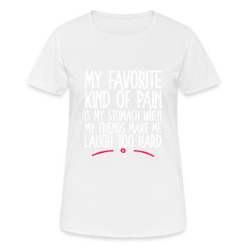 When My Friends Make Me Laugh Too Hard 2 - Women's Breathable T-Shirt - white - Front - AI Model Female 172 dark (172cm)