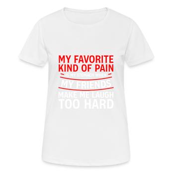 When My Friends Make Me Laugh Too Hard 4 - Women's Breathable T-Shirt - white - Front - AI Model Female 172 dark (172cm)