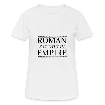 Roman Empire - Frauen T-Shirt atmungsaktiv - Weiß - Vorne - AI Model Female 172 dark (172cm)