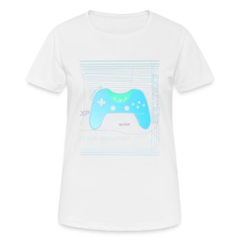 Digital Controller - Frauen T-Shirt atmungsaktiv - Weiß - Vorne - AI Model Female 172 dark (172cm)