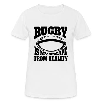 Rugby Rugby Team Gift Rugby Player Rugby Coach - Women's Breathable T-Shirt - white - Front - AI Model Female 172 dark (172cm)