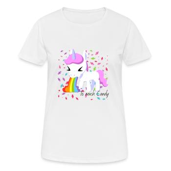 To much Candy - Frauen T-Shirt atmungsaktiv - Weiß - Vorne - AI Model Female 172 dark (172cm)