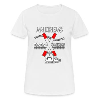 Andreas Eisenbahner Croix de Saint-André - T-shirt respirant Femme - blanc - Devant - AI Model Female 172 dark (172cm)