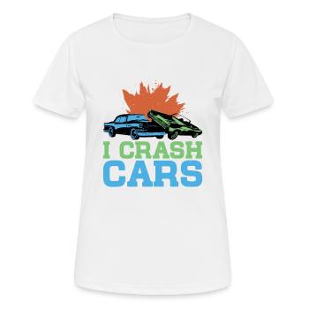 I Crash Cars 6 - Frauen T-Shirt atmungsaktiv - Weiß - Vorne - AI Model Female 172 dark (172cm)