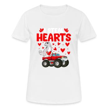 I Steal Hearts - Women's Breathable T-Shirt - white - Front - AI Model Female 172 dark (172cm)