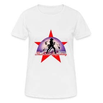 Roter Stern - Anime - Frauen T-Shirt atmungsaktiv - Weiß - Vorne - AI Model Female 172 dark (172cm)