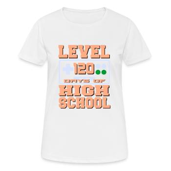 Level 120 Days Of High School Retro Freshman - Women's Breathable T-Shirt - white - Front - AI Model Female 172 dark (172cm)