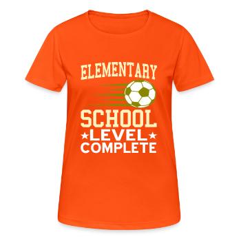 Elementary School Level Complete Retro Freshman - Women's Breathable T-Shirt - neon orange - Front - AI Model Female 172 dark (172cm)
