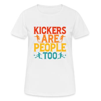 Kickers Are People Too 32 - Women's Breathable T-Shirt - white - Front - AI Model Female 172 dark (172cm)
