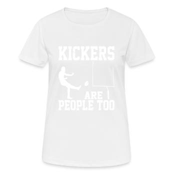 Kickers Are People Too 31 - Women's Breathable T-Shirt - white - Front - AI Model Female 172 dark (172cm)