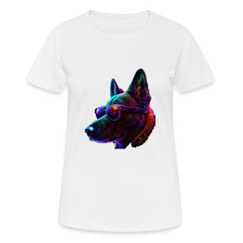Belgian Malinois Dogs Belgian Malinoiss - Frauen T-Shirt atmungsaktiv - Weiß - Vorne - AI Model Female 172 dark (172cm)